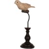Clayre & Eef Decorațiune Pasăre Bej Maro 12x7x21 cm