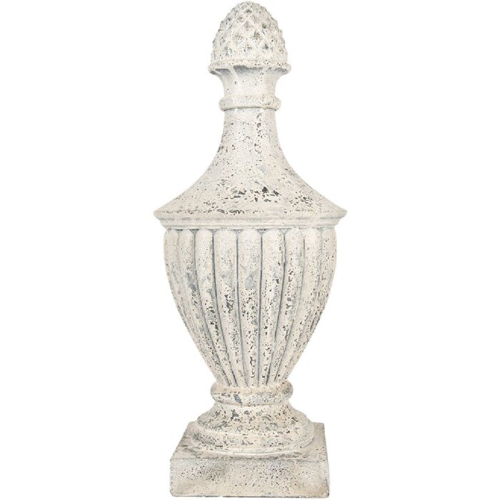 Clayre & Eef 5MG0065 Ornament Decorativ Bej Gri 26x26x64 cm