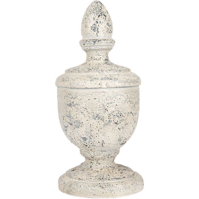 Clayre & Eef 5MG0067 Dekoration Ornament Ø 22x48 cm Beige Grau