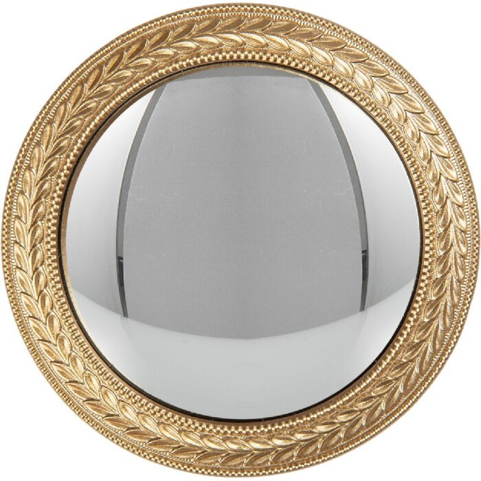 Clayre & Eef 62S310 Oglindă Ø 13x2 cm, Aurie