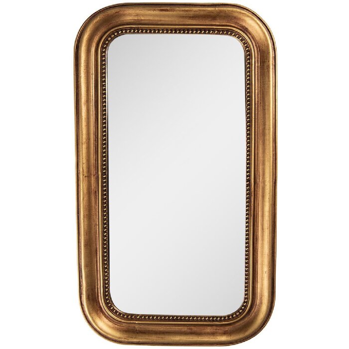 Clayre & Eef 62S312 Oglindă de Perete Aurie 21x36 cm