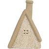 Clayre & Eef 6CE2174M Dekoration Haus mit LED 15x10x21 cm Beige