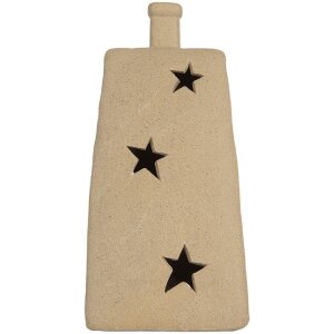 Clayre & Eef 6CE2174S Casă Decorativă cu LED 9x7x13 cm Bej