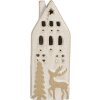 Clayre & Eef 6CE2175M Dekoration Haus mit LED 7x6x19 cm