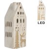 Clayre & Eef 6CE2175M Dekoration Haus mit LED 7x6x19 cm