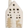Clayre & Eef Casă Decorativă cu LED 6x5x10 cm