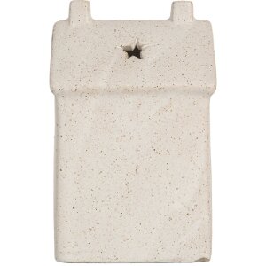 Clayre & Eef 6CE2176M Dekoration Haus mit LED 9x7x15 cm