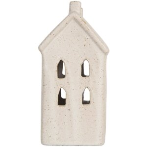 Clayre & Eef 6CE2176M Dekoration Haus mit LED 9x7x15 cm