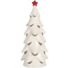 Clayre & Eef 6CE2178M Dekoration Weihnachtsbaum mit LED Ø 11x25 cm Weiß/Rot