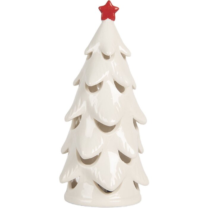 Clayre & Eef Decorațiune Pom de Crăciun cu LED 9x19 cm