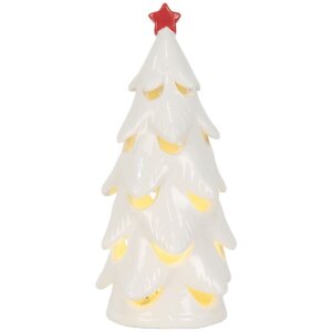 Clayre & Eef Decorațiune Pom de Crăciun cu LED 9x19 cm