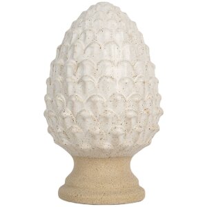 Clayre & Eef 6CE2179 Dekoration Kiefernzapfen Beige 9x15 cm
