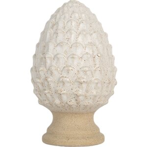 Clayre & Eef 6CE2179 Dekoration Kiefernzapfen Beige 9x15 cm