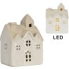 Clayre & Eef 6CE2180 Dekoration Haus mit LED 9x6x12 cm