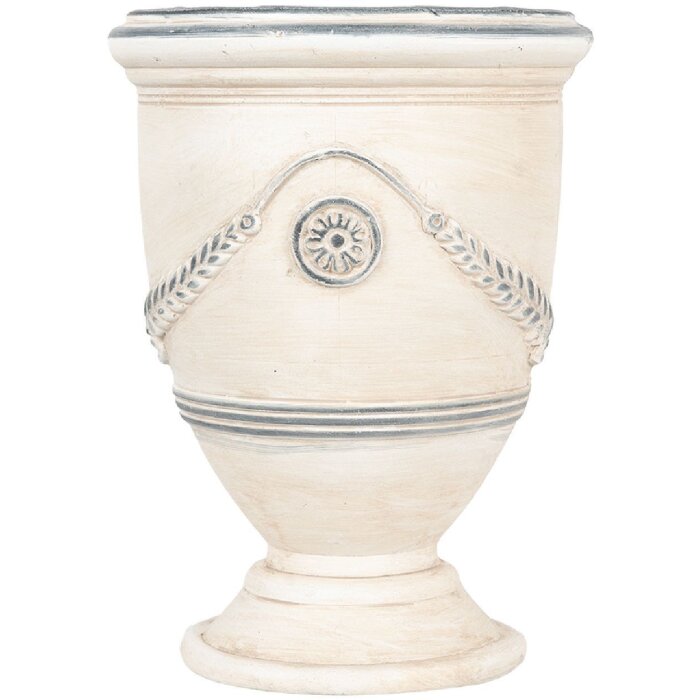 Clayre & Eef 6MG0121 Ghiveci Decorativ Bej Gri Ø 23x31 cm