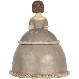 Clayre & Eef 6PR5547 Dekoration Frau 19x16x22 cm Beige/Grau