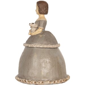 Clayre & Eef 6PR5547 Dekoration Frau 19x16x22 cm Beige/Grau