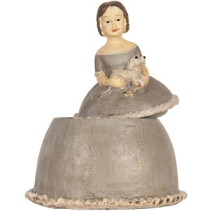 Clayre & Eef 6PR5547 Dekoration Frau 19x16x22 cm Beige/Grau