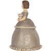 Clayre & Eef 6PR5547 Dekoration Frau 19x16x22 cm Beige/Grau