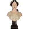 Clayre & Eef 6PR5550 Dekoration Büste Frau 18x12x31 cm Beige/Braun