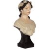 Clayre & Eef 6PR5550 Dekoration Büste Frau 18x12x31 cm Beige/Braun
