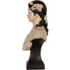 Clayre & Eef 6PR5550 Dekoration Büste Frau 18x12x31 cm Beige/Braun