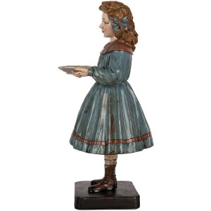 Clayre & Eef 6PR5551 Dekoration Frau 15x14x31 cm Beige Blau