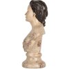 Clayre & Eef 6PR5553 Dekoration Büste Frau 12x8x20 cm Beige-Braun