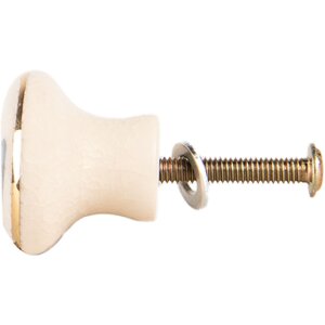 Clayre & Eef 66267 Türknopf beige-blau 3x3 cm