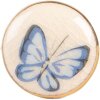 Clayre & Eef 66267 Türknopf beige-blau 3x3 cm