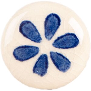 Clayre & Eef 66275BL Türknopf Ø 3x3 cm Beige-Blau