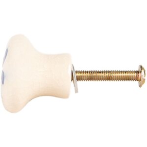 Clayre & Eef 66275BL Türknopf Ø 3x3 cm Beige-Blau