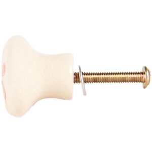 Clayre & Eef 66275O Türknopf Beige-Orange 3x3 cm Keramik Landhausstil