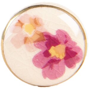 Clayre & Eef 66277 Türknopf Beige Rosa Ø3x3 cm