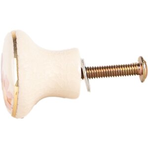 Clayre & Eef 66277 Türknopf Beige Rosa Ø3x3 cm