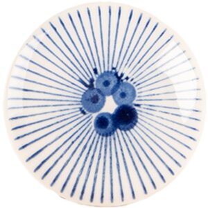 Clayre & Eef 66280 Türknopf Beige Blau Ø 4x3 cm Keramik