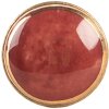 Clayre & Eef 66281BU Türknopf Rot Goldfarbig Ø 3x3 cm / S3 cm