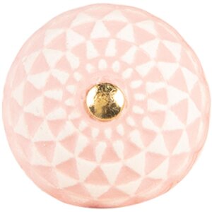 Clayre & Eef 66282 Türknopf Ø 4x3 cm rosa-beige