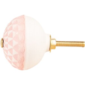 Clayre & Eef 66282 Türknopf Ø 4x3 cm rosa-beige