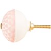 Clayre & Eef 66282 Türknopf Ø 4x3 cm rosa-beige