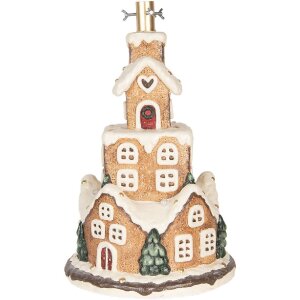 Clayre & Eef 5MG0093 Weihnachtsbaumständer Ø 35x57 cm Braun und Weiß