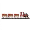 Clayre & Eef 5Y1299 Dekoration Zug 58x12x14 cm Rot