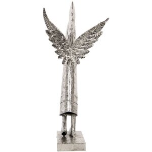 Clayre & Eef Înger Decorativ 30x15x50 cm Argintiu