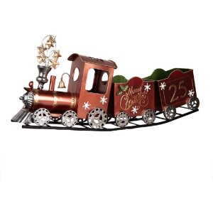 Clayre & Eef Decorațiune Tren 79x15x37 cm Roșu