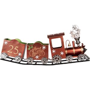 Clayre & Eef Decorațiune Tren 79x15x37 cm Roșu