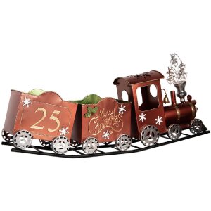 Clayre & Eef Decorațiune Tren 79x15x37 cm Roșu