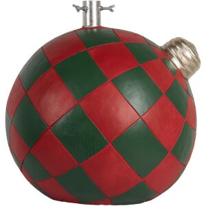 Clayre & Eef 6MG0118 Weihnachtsbaumständer 42x42x43 cm Rot Grün