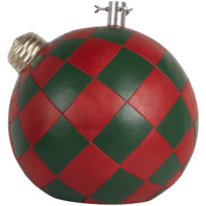 Clayre & Eef 6MG0118 Weihnachtsbaumständer 42x42x43 cm Rot Grün