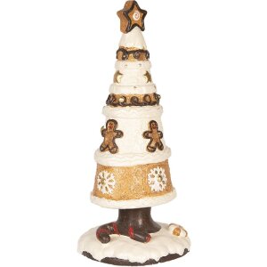 Clayre & Eef 6MG0145 Dekoration Weihnachtsbaum Braun Beige Ø 24x51 cm