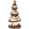 Clayre & Eef 6MG0146 Dekoration Weihnachtsbaum Ø 22x43 cm Braun und Beige